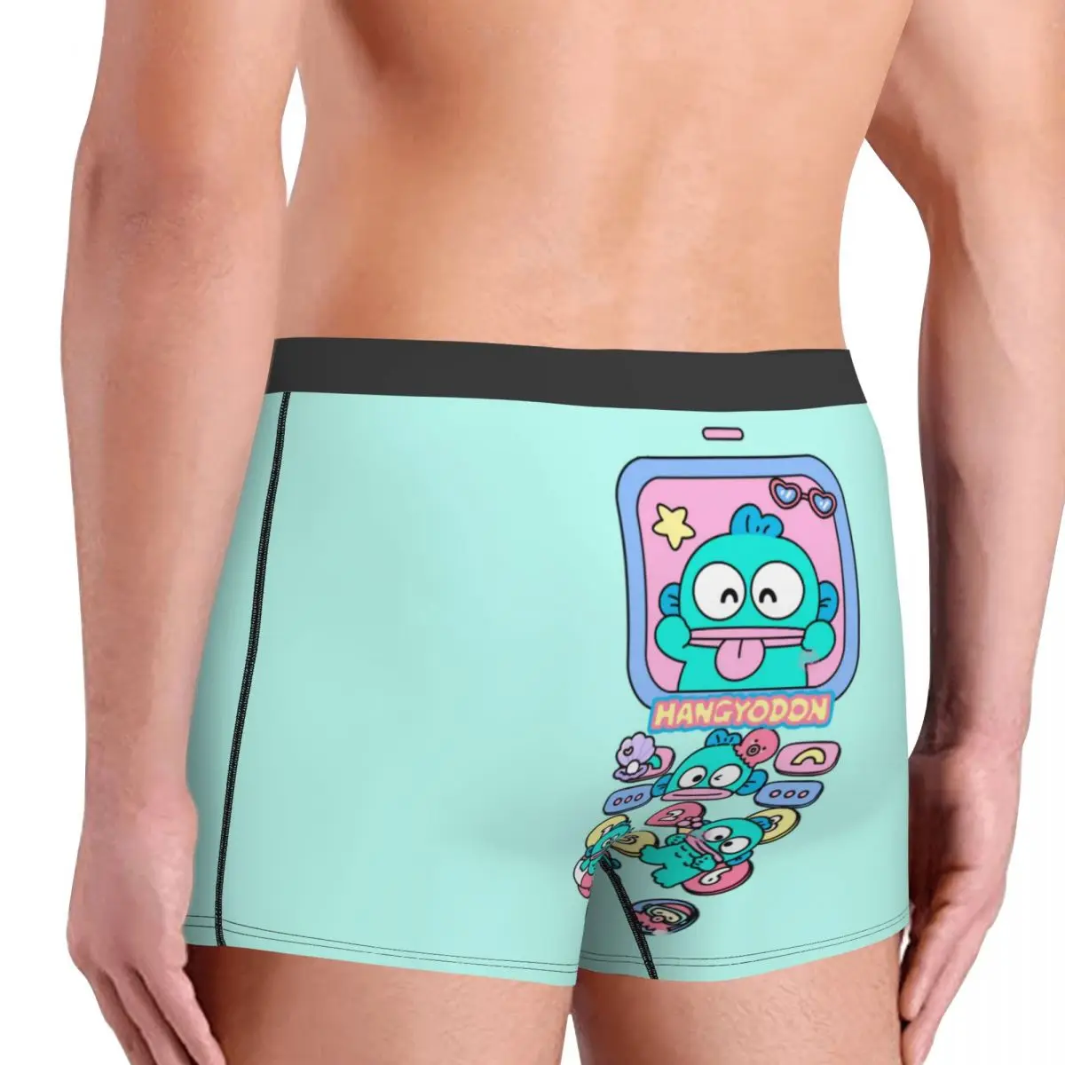 Custom Male Novelty Hangyodon Cartoon Underwear Boxer Briefs Breathable Shorts Panties Underpants