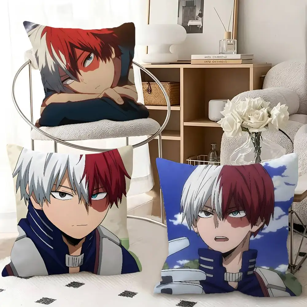 1pc Shoto Todoroki Anime Characters Pillow Case Fashion Square Pillowcase Bedroom Sofa Room Ins Decoration Leisure