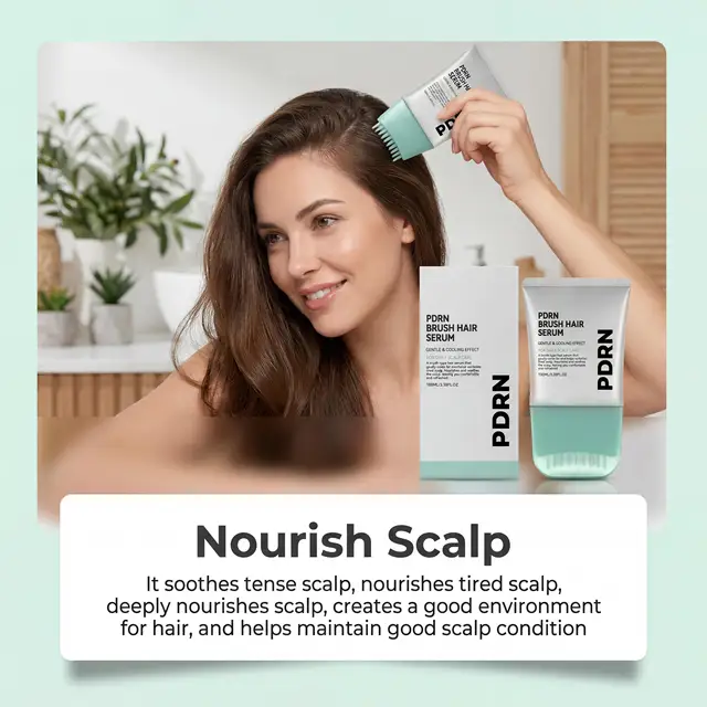 PDRN Hair Serum With Built-In Brush,Strengthen Hair Root Anti Hair Loss Improve Scalp Environment Daily Head Care Scalp Massager 3 PDRN Hair Serum With Built-In Brush,Strengthen Hair Root Anti Hair Loss Improve Scalp Environment Daily Head Care Scalp Massager 3
