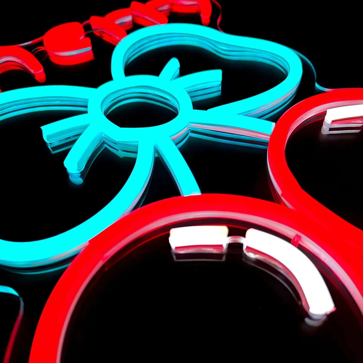 Cherry Neon Sign LED Wall Art USB Powered  Double Fruit Glow Lamp Cute Theme Decor Bedroom Home Party Cafe Bar Hanging Light
