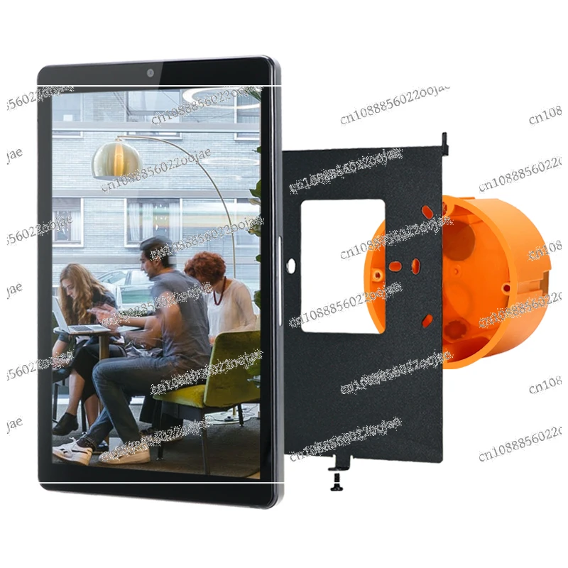 Pre-sell new 8 inch embedded wall mount smart POE tablet with LED light bar