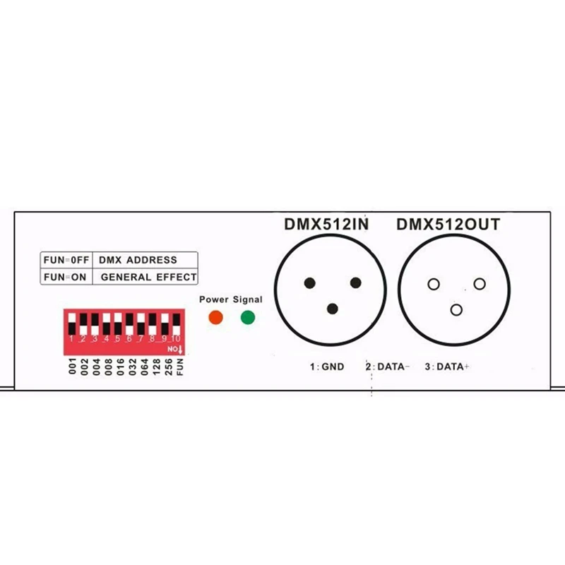 Dmx 512 4 Kanaals Decoder Stage Led Verlichting Controller Pwm Dimmer Driver 30a Ingang DC12V-24V Rgb Led Bar Dmx Decoder Duurzaam