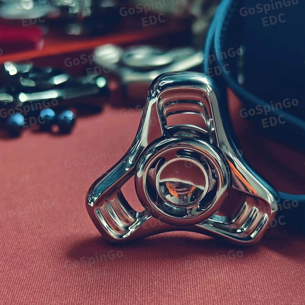 نيني EDC ليفولد الزركونيوم المصقول تململ سبينر ألعاب متململة للبالغين ثلاثة شفرات تململ سبينر التصاميم الأصلية