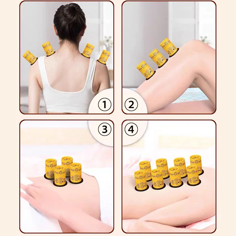Upgraded Portable Moxibustion Canister Thickened Anti-Burn Design for Flame Moxa Therapy with 1.4cm X 2.7cm Moxa Sticks
