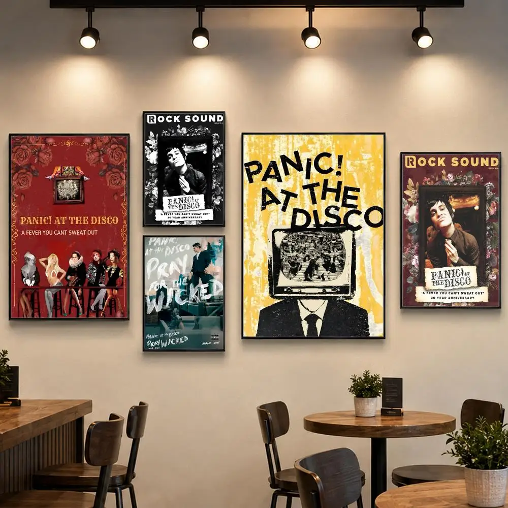 Band P-Panic At The Disco Poster PP Paper Decorative Wall Art for Living RoomsBedrooms Bars Cafes Stylish Home Decor Gift