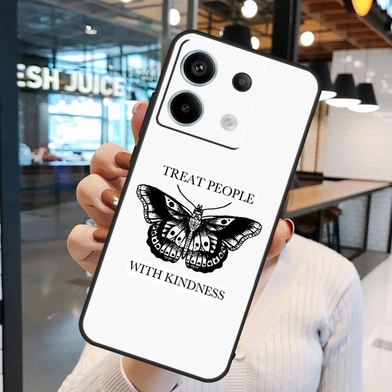 Treat People With Kindness Case For Xiaomi Redmi 13C 12C 9C 10C Redmi Note 13 Pro 9 10 11 12 Pro 9S 10S 11S 12S Cover