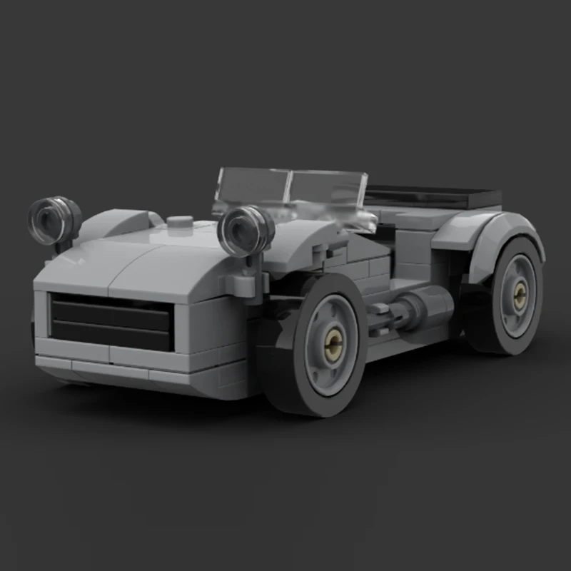 Speed Racing Car Model MOC Building Bricks Vintage Convertible Car Modular Technology Children Holiday Gifts Assemble Toys Suit