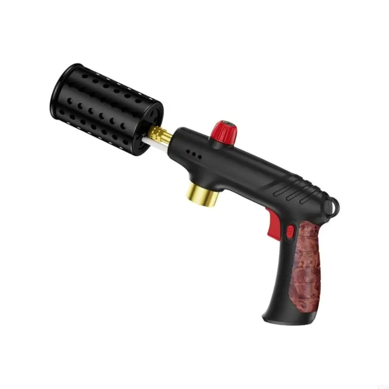 

（1 Pack）Kitchen & Outdoor Handheld Torch BBQ Grilling, Adjustable Flame, Safety Lock 87HA