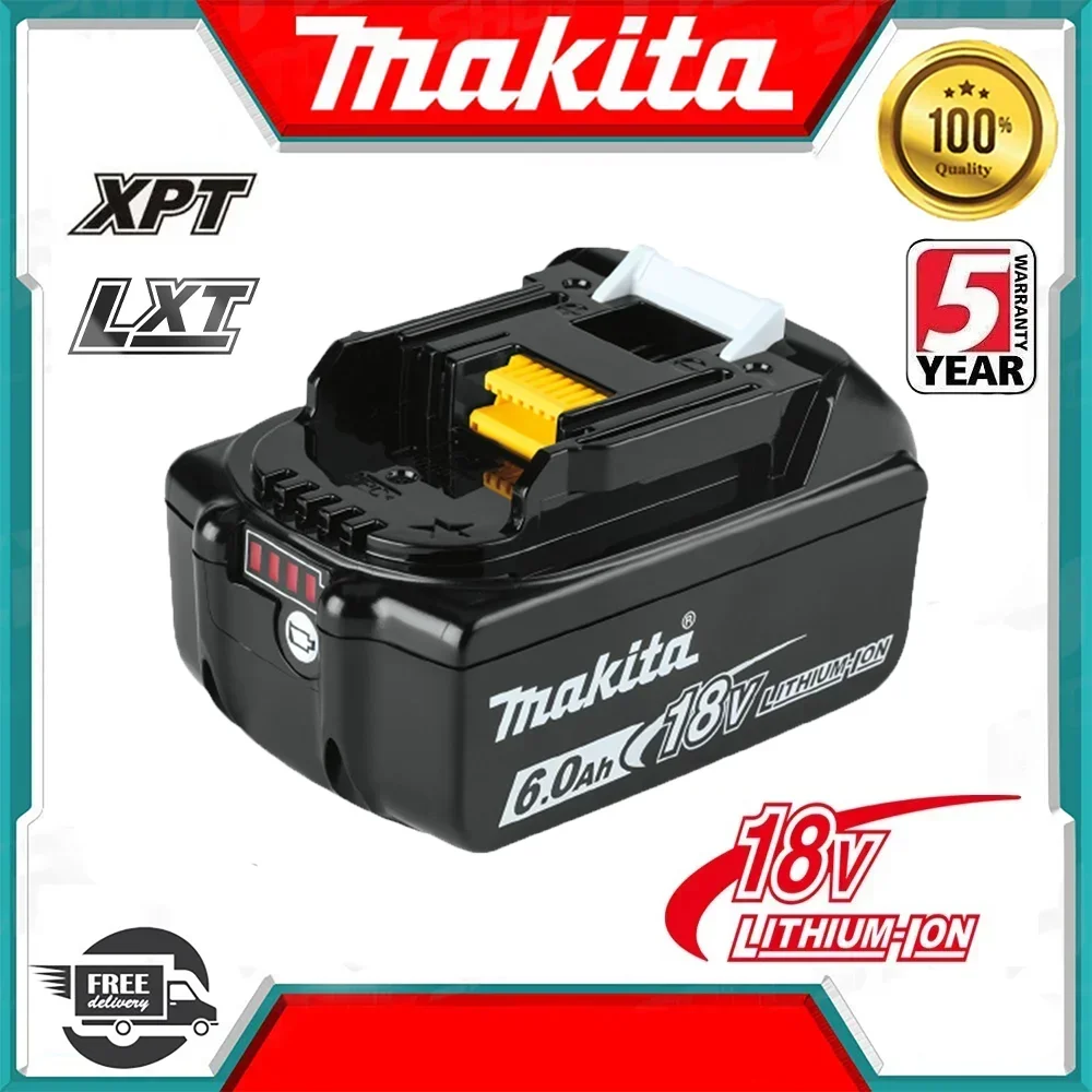 

Аккумулятор makita BL1860/BL1850B/BL1850/BL1840/BL1830, сменный аккумулятор с отверткой и зарядным устройством, 18 в, оригинал