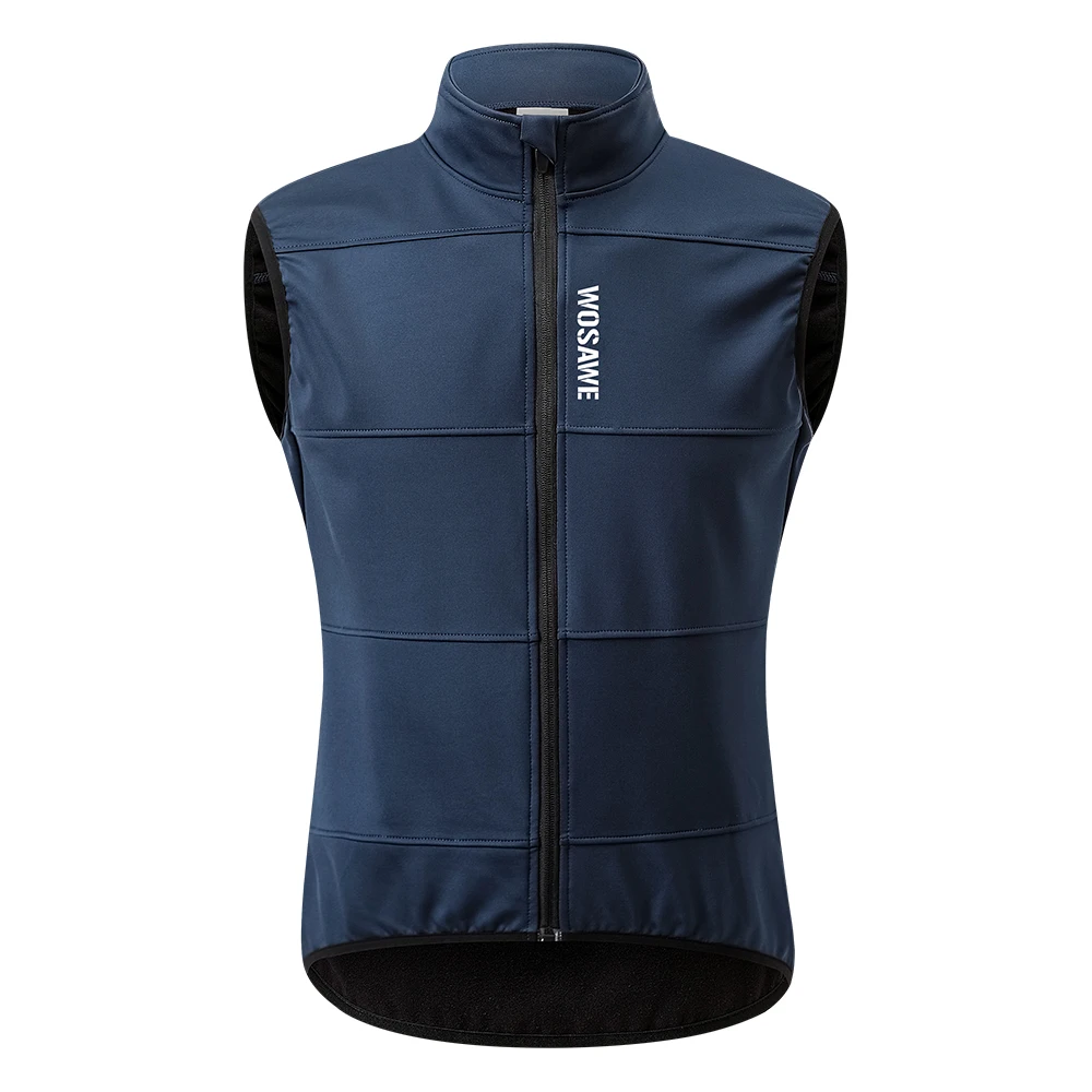 AliExpress WOSAWE Winter Cycling Vest Warm Ciclismo Sleeveless Bike Bicycle Jacket MTB Coat Windproof Cycling Clothing Gilet no pockets