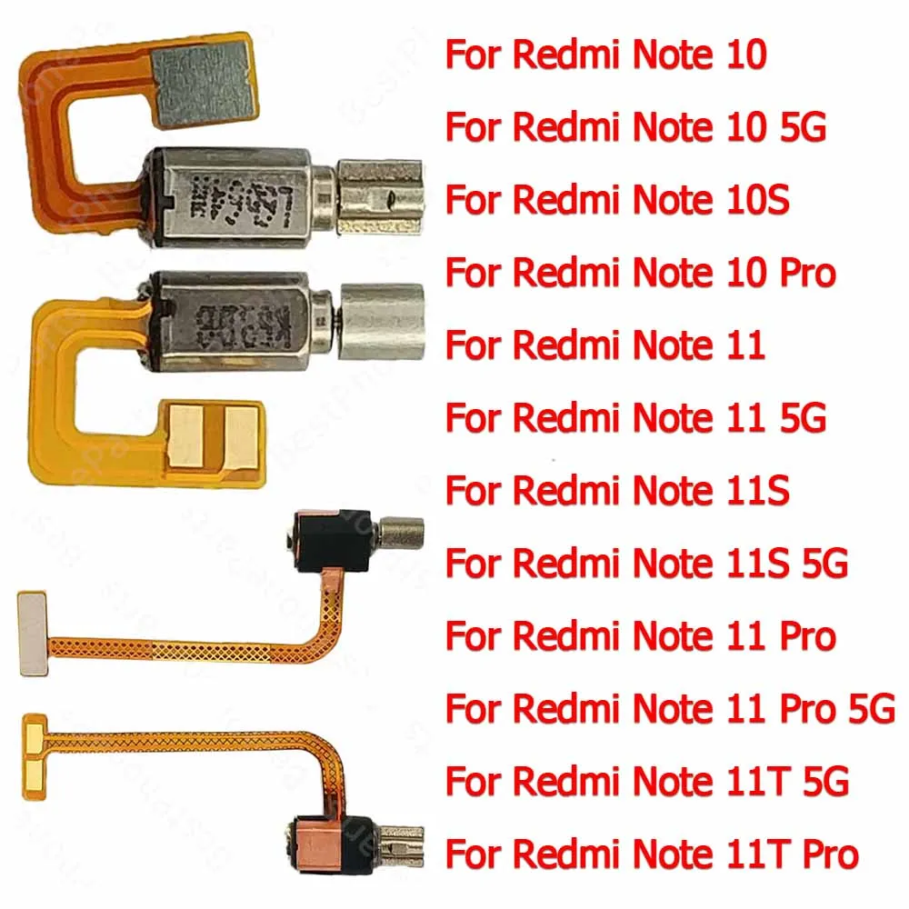 For Xiaomi Redmi Note 10 10S 11 11S 5G 11T Pro Repair Vibration Spare Parts Ringer Flex Cable Vibrator Motor