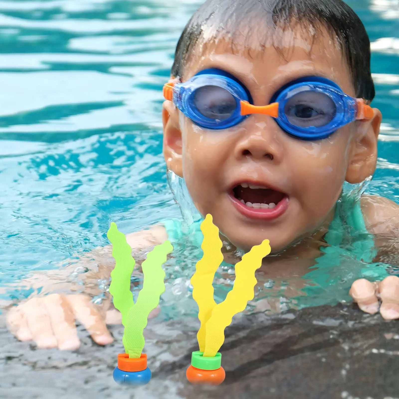 6pcs Summer Toys Seaweed Diving Toy Water Games Pool Games Child Underwater Diving Seaweed Toy Sports Parent-Child Gifts for