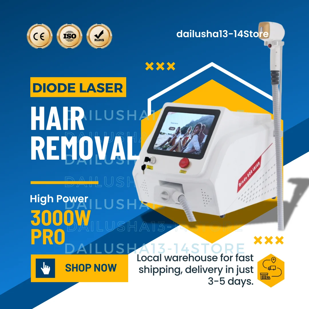 

Diode Laser Hair Removal 3 Wavelength Nd YAG Laser Permanent Painless Hair Removal Machine For Salon With CE