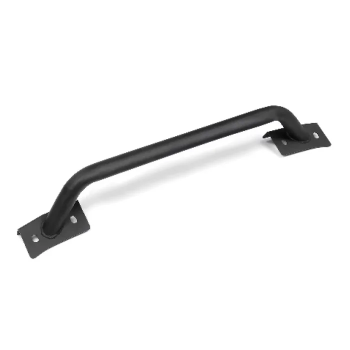 Black steel front bumper with tubular high-mounted skid plate (lights not included), fit Ford Bronco 2021+