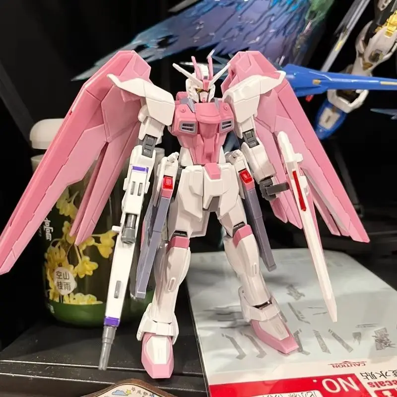 JMS HG 1/144 ZY-06 Freedom Assault Cherry Blossom Assembly Model Sakura Pink Collection Movable Figure Desktop Ornament Toy Gift