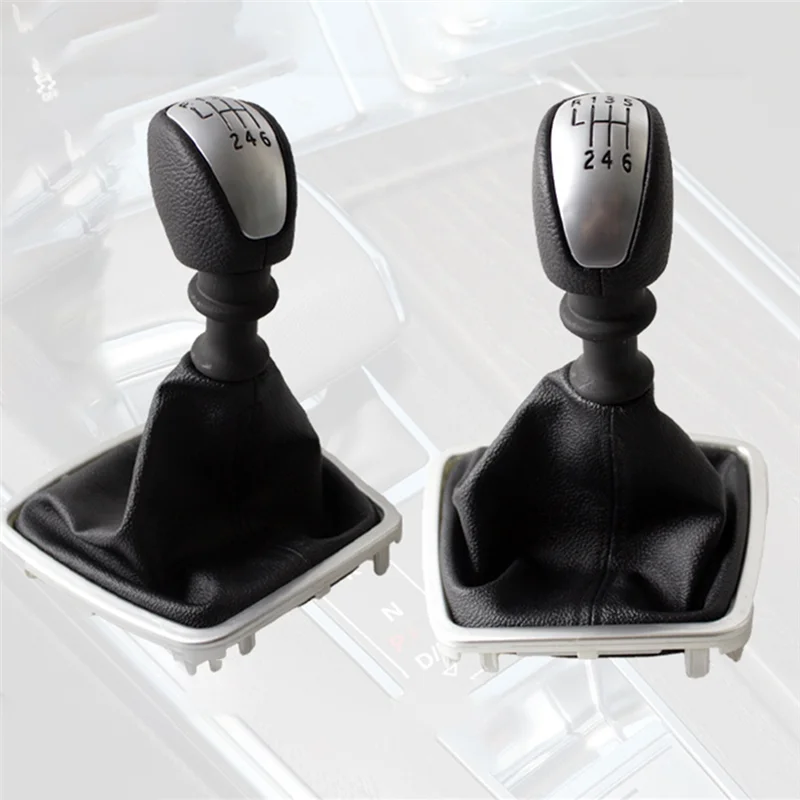 

Ручная 6-скоростная ручка переключения передач, кожаный автомобильный рычаг для Renault Laguna MK3 2007-2014-Boom