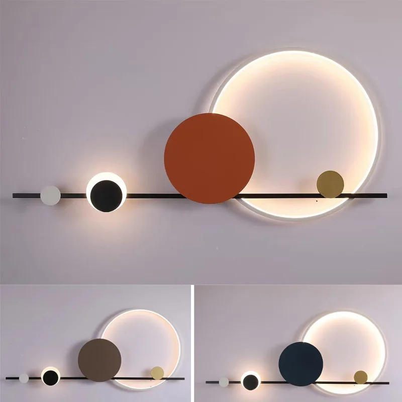 

Nordic Minimalist Luxury Wall Lamp Bedroom Bedside Light Living Room Sofa Background Wall Atmosphere Lighting Creativity Decor