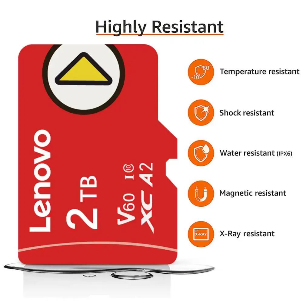 Lenovo 2TB Ultra Memory Card Class10 V60 Micro TF SD Card 1TB 512GB 128GB SD Memory Card TF Flash Card For Phone Camera Original