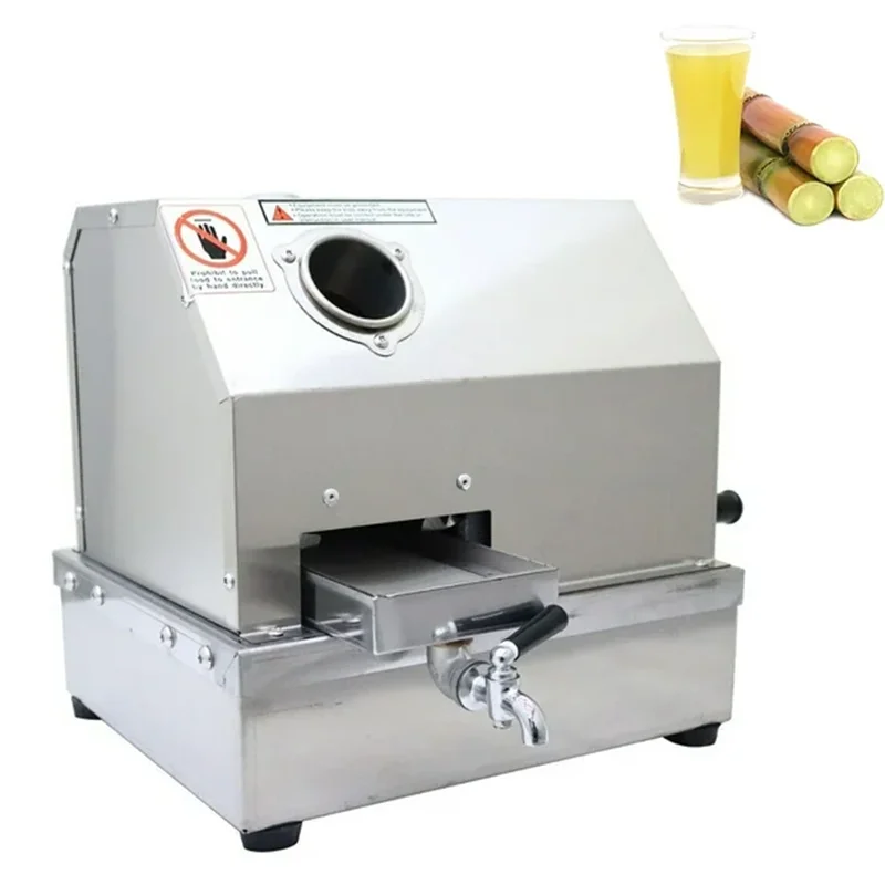

Manual Stainless Steel Sugar Cane Ginger Press Juicer with 3 Rollers, Commercial Suger Cane Squeezing Juicer with Sugar Cane Inl