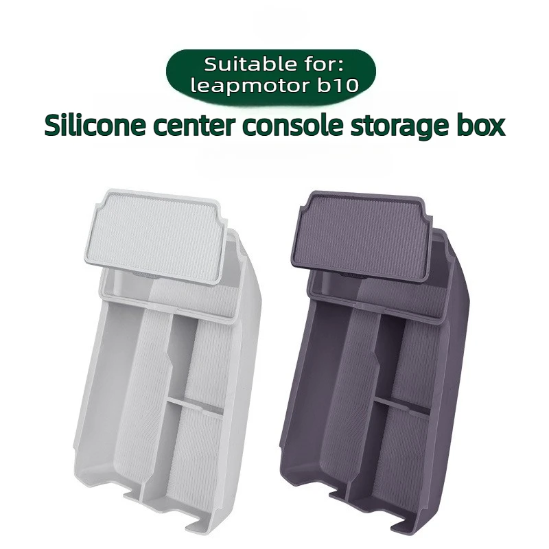 Caja de Almacenamiento de Silicona para la Consola Central del Leapmotor B10 y Bandeja Organizadora, Accesorios de Modificación Interior