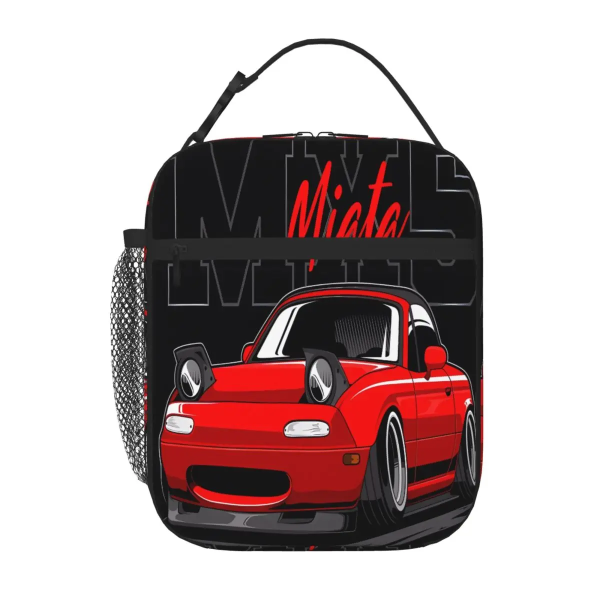 Bestselling Red Miata Jdm Car Marble Print Meal Prep Bag Diet Meal Packing Student Lunch Bag