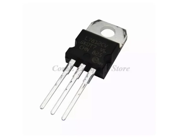 10PCS L7812CV TO-220 L7812 LM7812 7812 Positive-Voltage Regulators