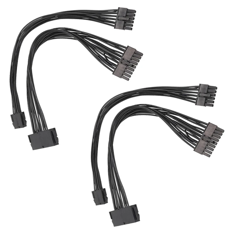 2Set/Lot ATX 24Pin To 18Pin Adapter Power Cable And 8Pin To 12Pin ATX Adapter Power Cable For HP Z440 Z640 Motherboard