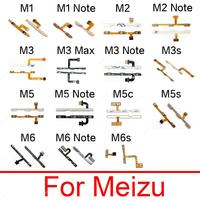 Volume & On Power Flex Cable For Meizu Meilan M1 M2 M3 M3s M5 M5s M5c M6 M6S Max Note Switch Button Key Side Flex Ribbon Repair