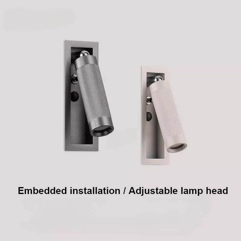 

Bedside Wall Lamp with Switch Reading Light Bedroom Rotatable Sconce for Room Decor Hotel Nordic indoor Lighting Fixtures Gold