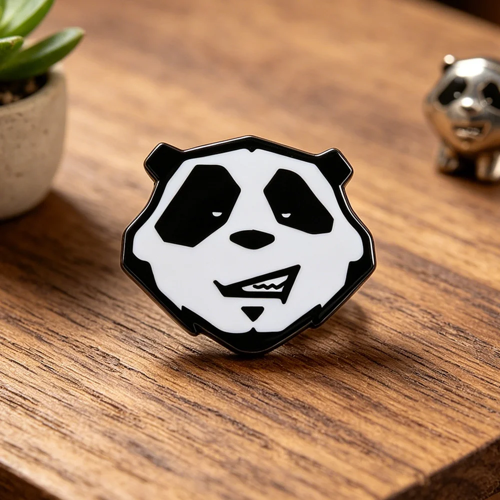 Cool Bad Panda Enamel Pins Creative Streetwear Smirk Panda Brooches Hip Hop Animals Badge Backpack Lapel Pin Jewelry Gift for Me
