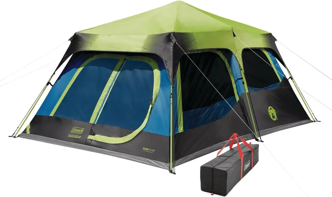 Tent with Instant Setup, 4/6/8/10 Person Weatherproof Tent with WeatherTec Technology, Double-Thick Fabric, and