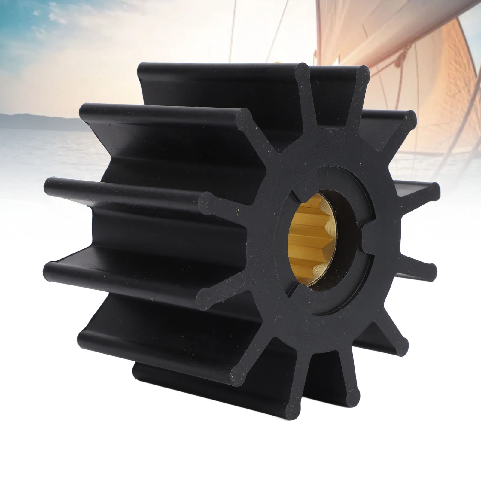 

12 Blade Impeller 21951362 High Cooling Flow Heavy Duty Water Pump Repair Impeller