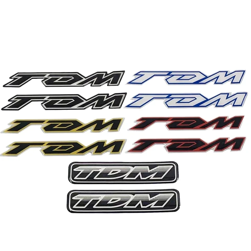 

3D Stickers Protector Fairing Fuel Tank Pad Decal "TDM" Emblem Badge Logo Protection Accessory For TDM 850 900 Motorcycle