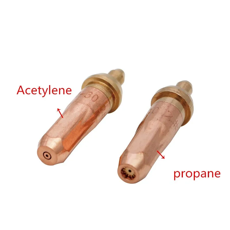 10PCS Gas Cutting Torch Tips Nozzle Electrode G01-30/100/300 1# 2# 3# Acetylene/Propane And other