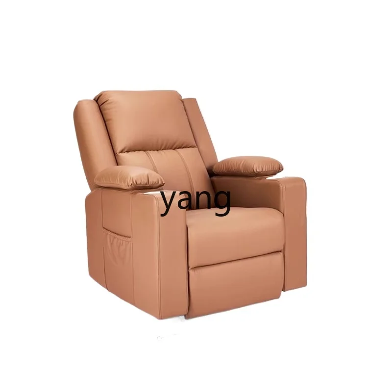 

CX real cowhide multi-functional single sofa can be reclined and slept with electric recliner