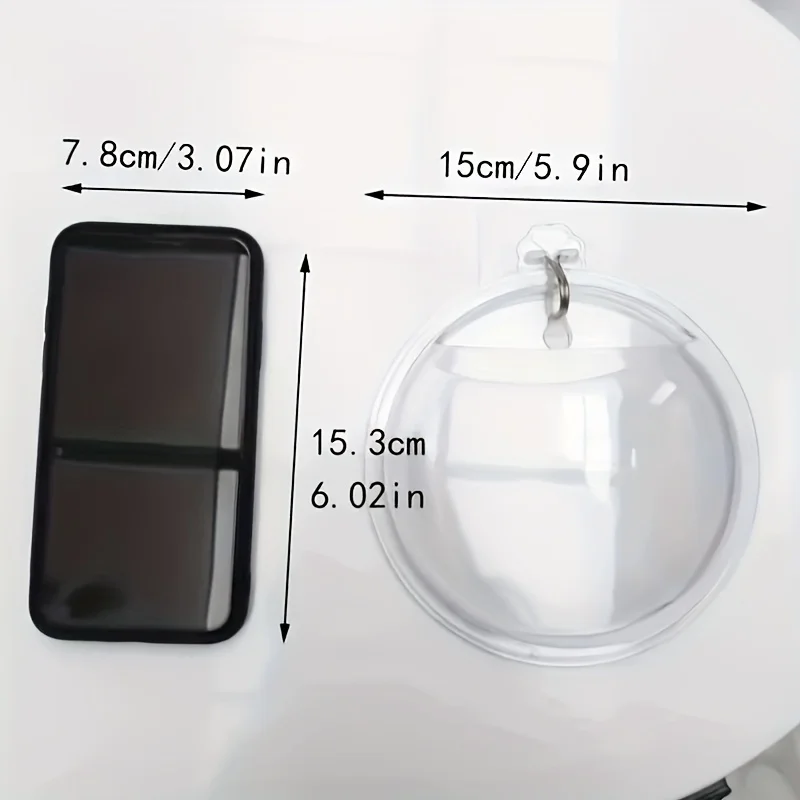 Versatile Hydroponic Planter - No-Drill, Indoor/Outdoor Wall Mount Aquarium Bowl for Home Decor & Garden Care