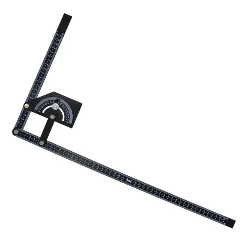 Multi functional activity ruler, mechanical protractor, steel ruler for measuring the internal and external corners of walls