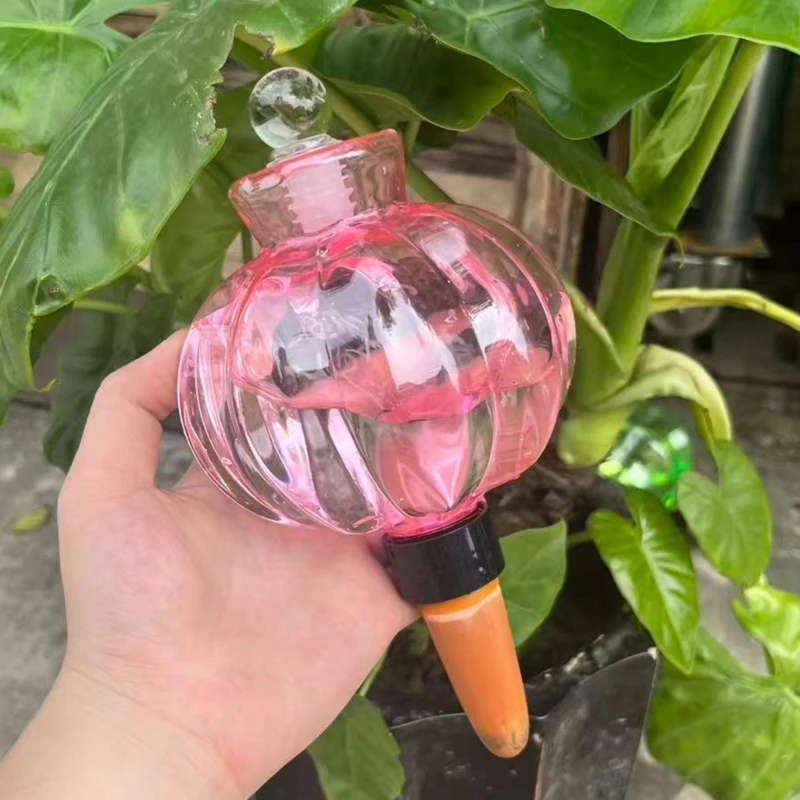 Auto Watering Bulb Set, 500mL Reservoir for Pots with Clay Tip Waterer and See-Through Water Holder for Travel Support and 87HA