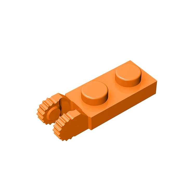 10Pcs MOC Parts 44302 Hinge Plate 1 x 2 Locking with 2 Fingers On End Compatible Bricks DIY Building Block Particle Kid Toy Gift