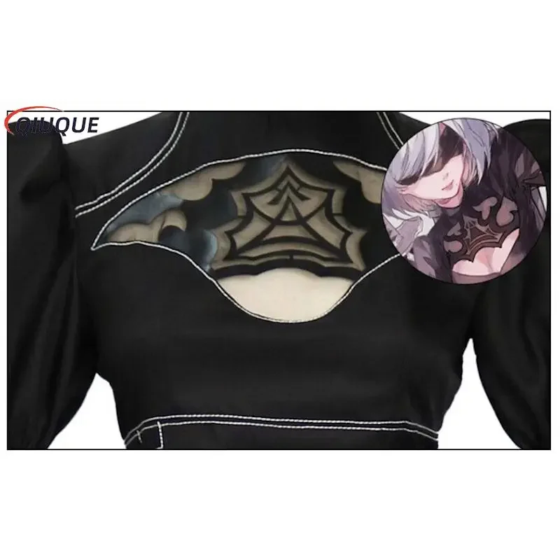 S-5XL Nier Automata Cosplay Costume Yorha 2B Outfits Game Suits Women Role Play Costumes Girls Halloween Party Fancy Dress