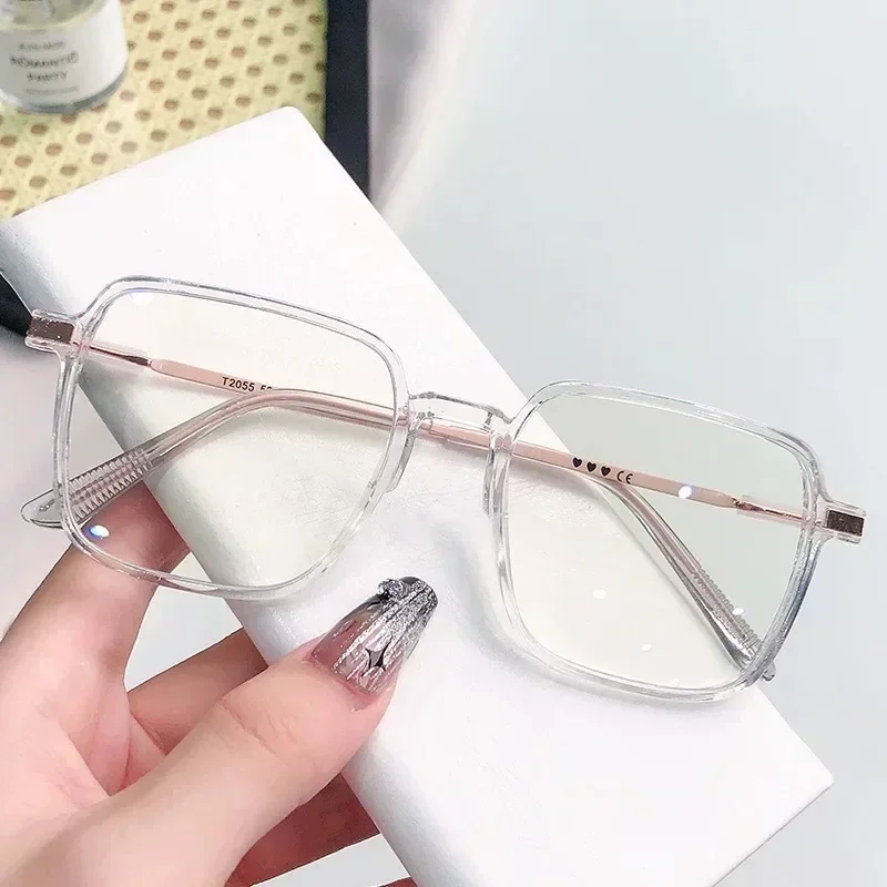 Photochromic Anti Radiation Glasses Metal Eyeglass for Woman Men
