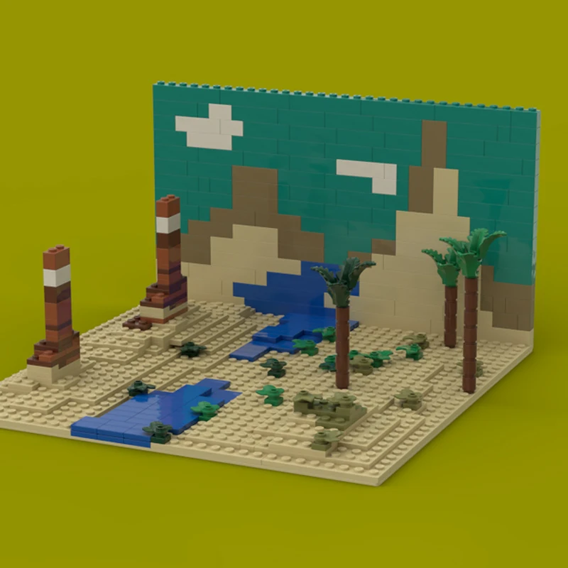 Nouveaux blocs de construction Moc l'écosystème-savanna technologie briques modulaires modèle cadeaux jouets de noël ensembles de bricolage assemblage!