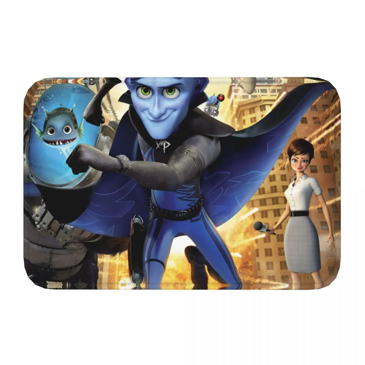 Run Bath Mat Megamind Doormat Kitchen Carpet Entrance Door Rug Home Decoration