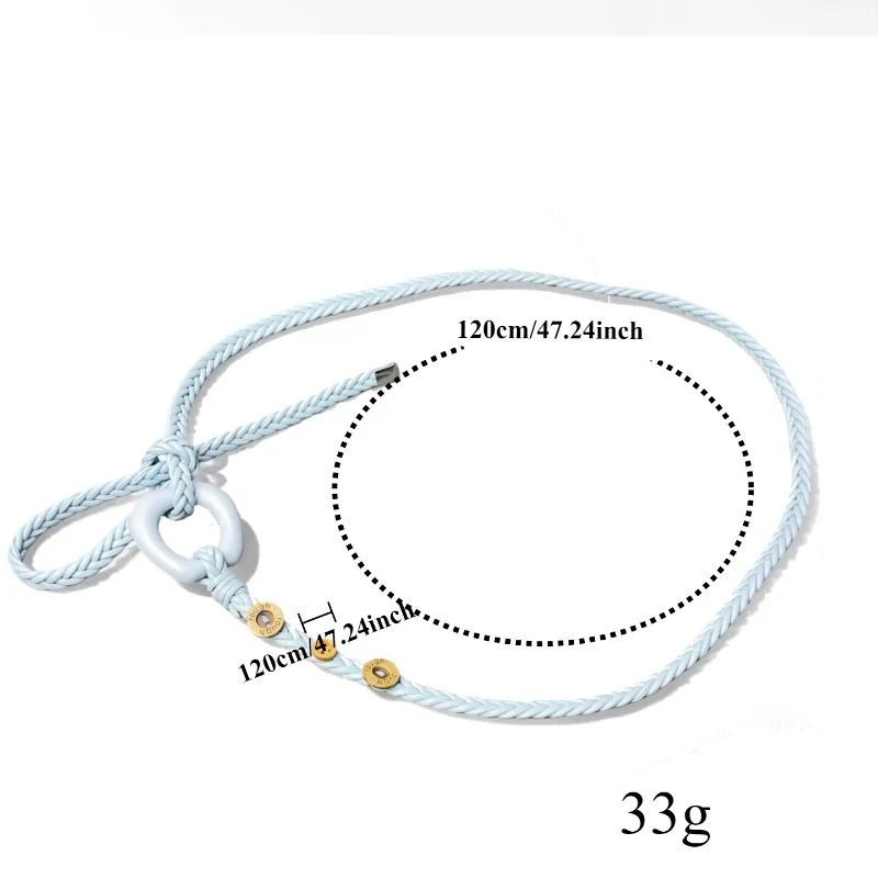 New Fashionable Bohemian Rope-Weave Belt Trendy Minimalist, Versatile  and Unique—Perfect for Everyday Dresses—Women's Slim Belt