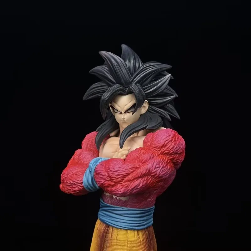 Dragon Ball Anime Toy 32cm Super Saiyan 4 Goku Jt Statue Brother Planb Anime ModelMale Gift Collection Desktop Ornament  ﻿