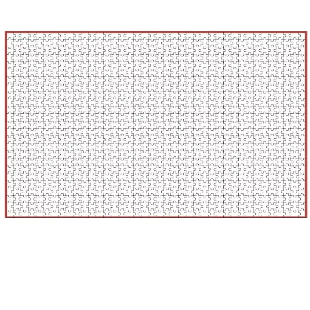 Educationa 38*26cm High Difficulty Puzzle Super Difficult Stress Reducing 1000 Pieces Puzzle White Paper Mini Jigsaw Adults