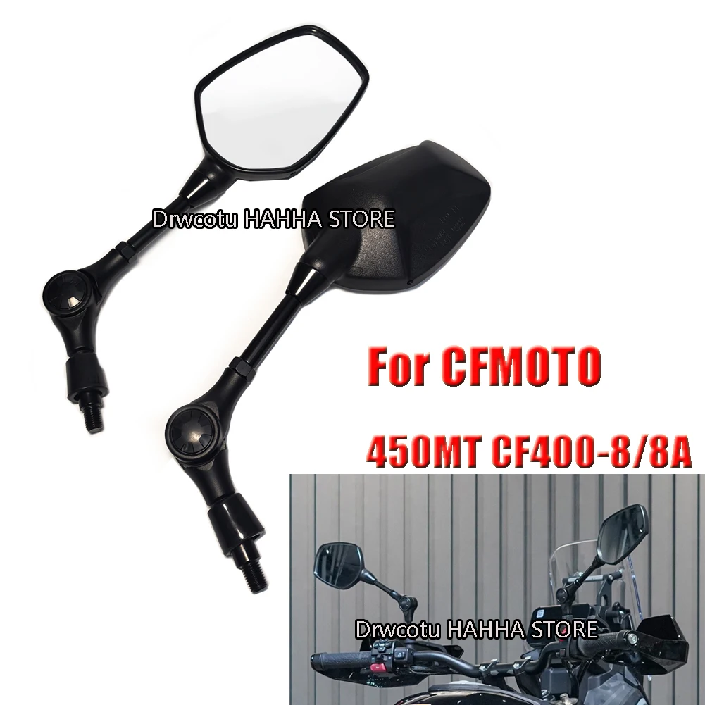 

Motorcycle Rear View Mirror Angle Folding Reversing Side Mirrors For CFMOTO 450MT CF400-8/8A 450 MT Rearview Mirror Assembly
