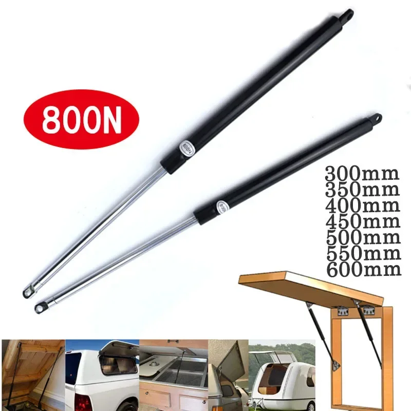 2pcs 800N 300-600mm Car Front Hood Lift Supports Strut Shocks Gas Struts Tailgate Support Bar Spring Bus Bed Truck Boat Window