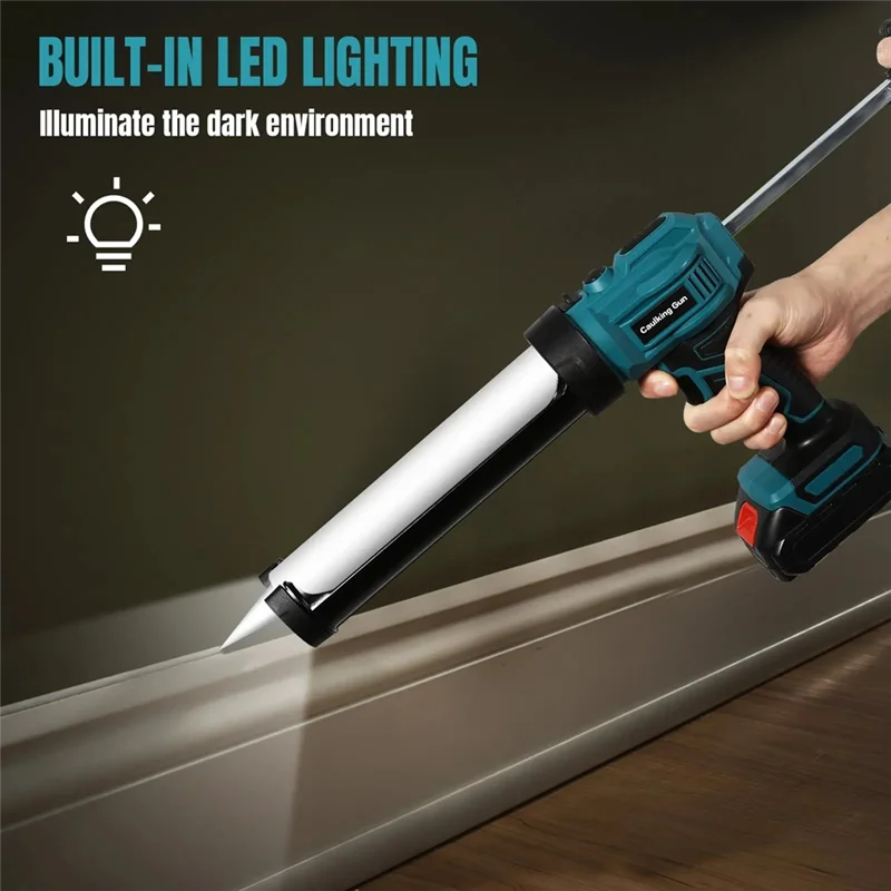 

ABBP-Rechargeable Utility Electric Hard Glue Gun Lithium Battery Glass Glue Gun Hard Glue Caulking Gun Beautiful Seam