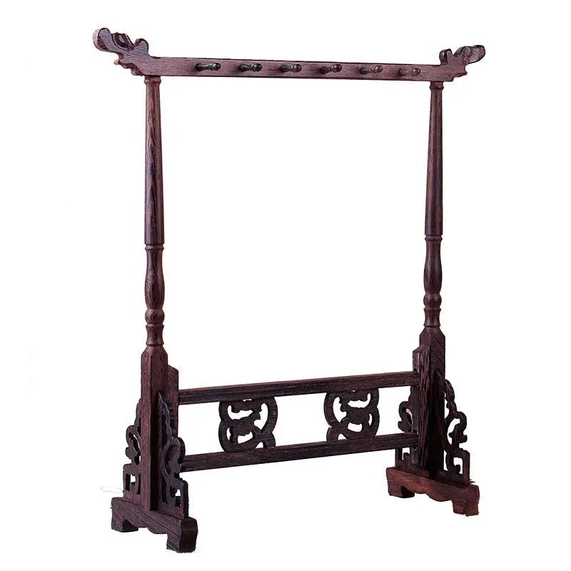 Rose Wood Large Size Calligraphy Brush Holder Antique Style Painting Traditional Writing Pen Holder Wenge Brush Rack